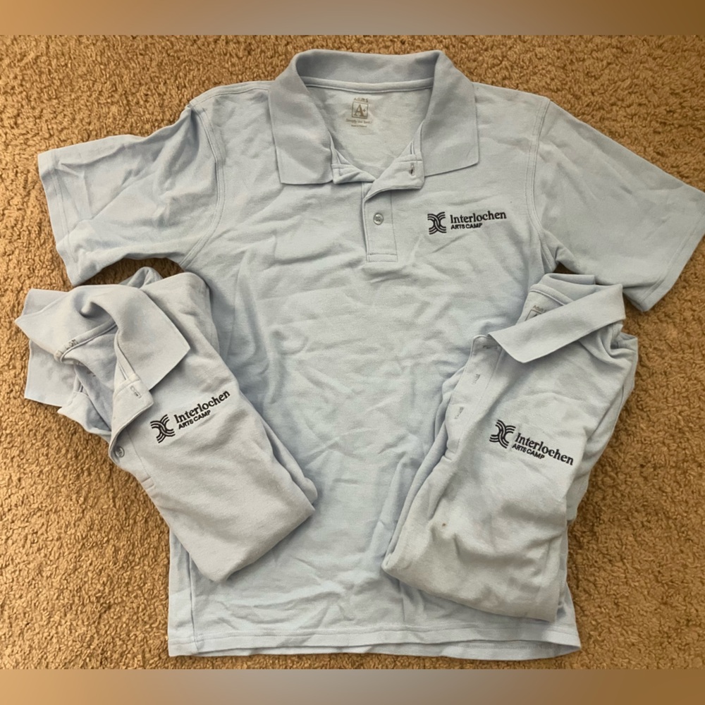 Light Blue Polo Shirt for Interlochen Arts Camp.